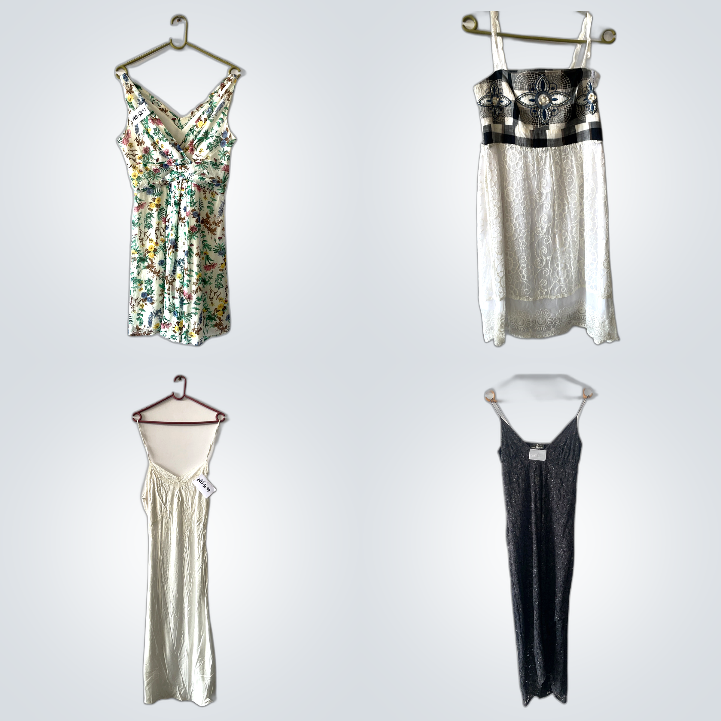 Pacote de Vestidos de Designer - Lote de Moda Femi..