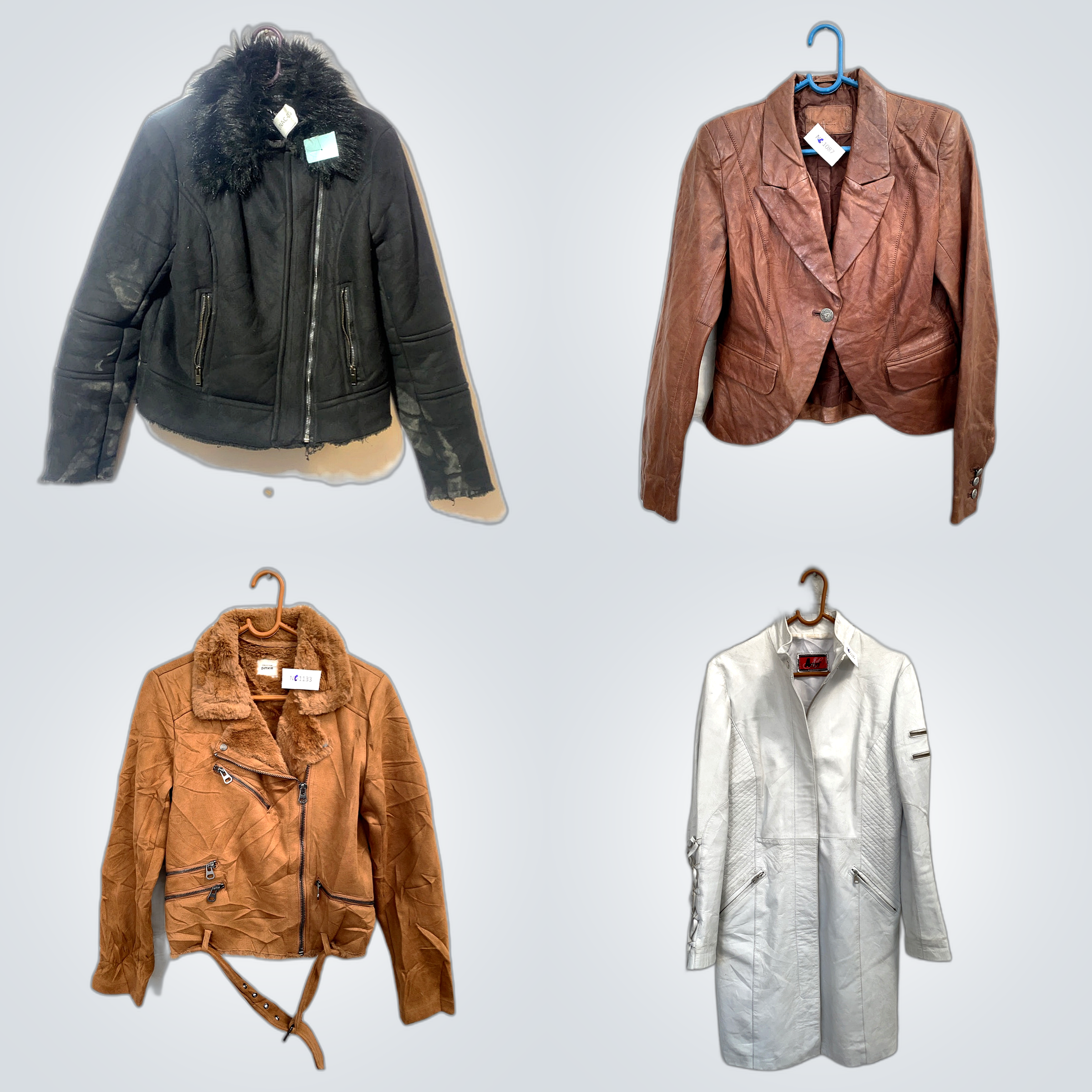 Pacote de Jaquetas de Luxo Levemente Usadas - VERO..