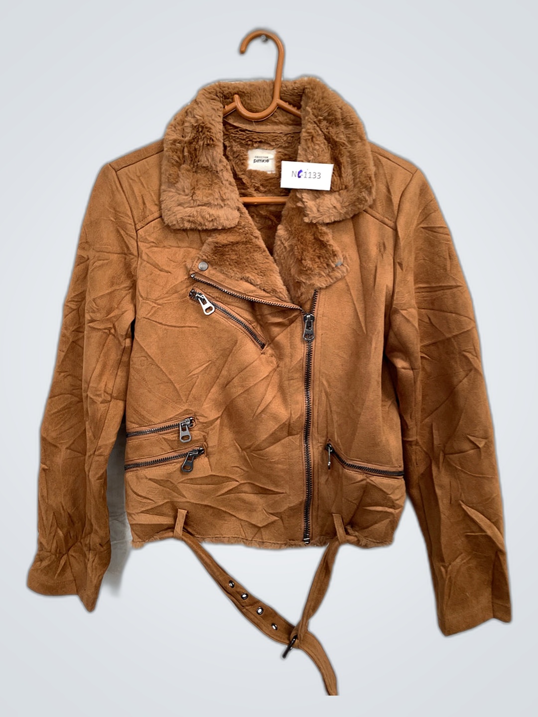 Brown Faux Fur Jacket