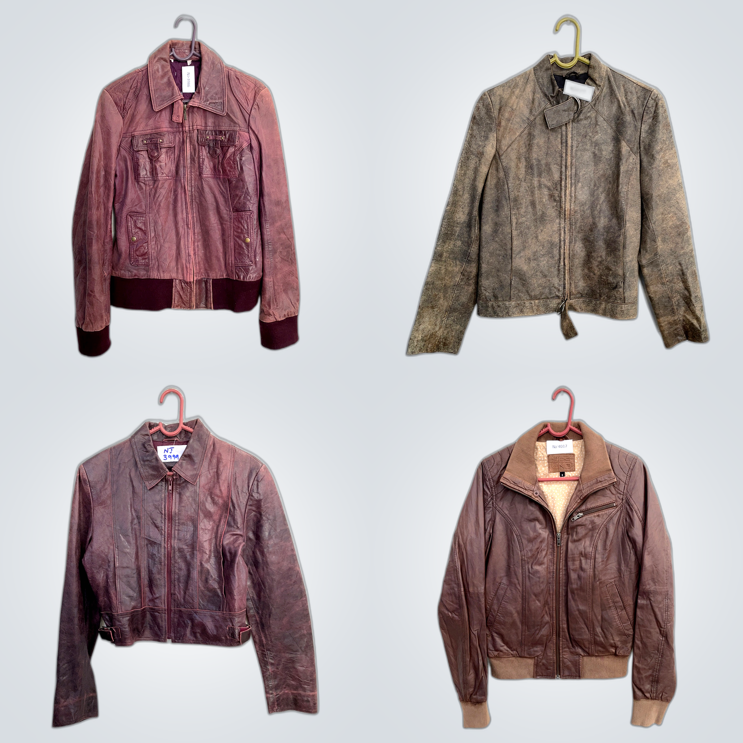 レザージャケットバンドル - 7点 YESOND & その他 茶色 赤 青 ミックス ロット