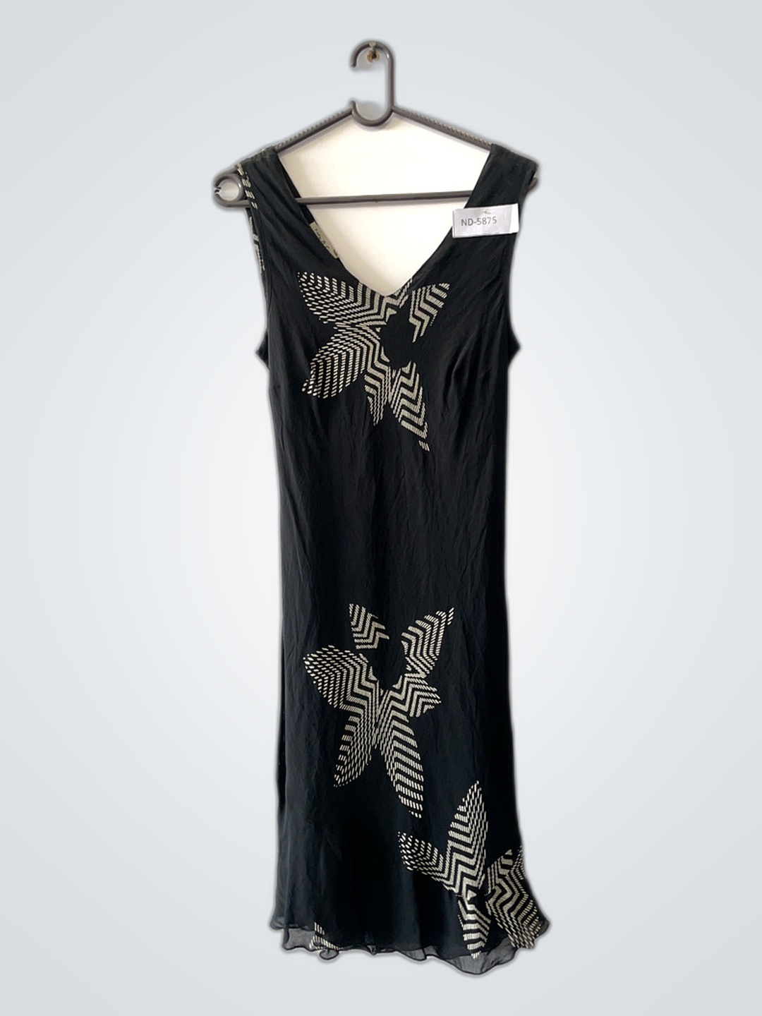 Schwarz Blumen Kleid