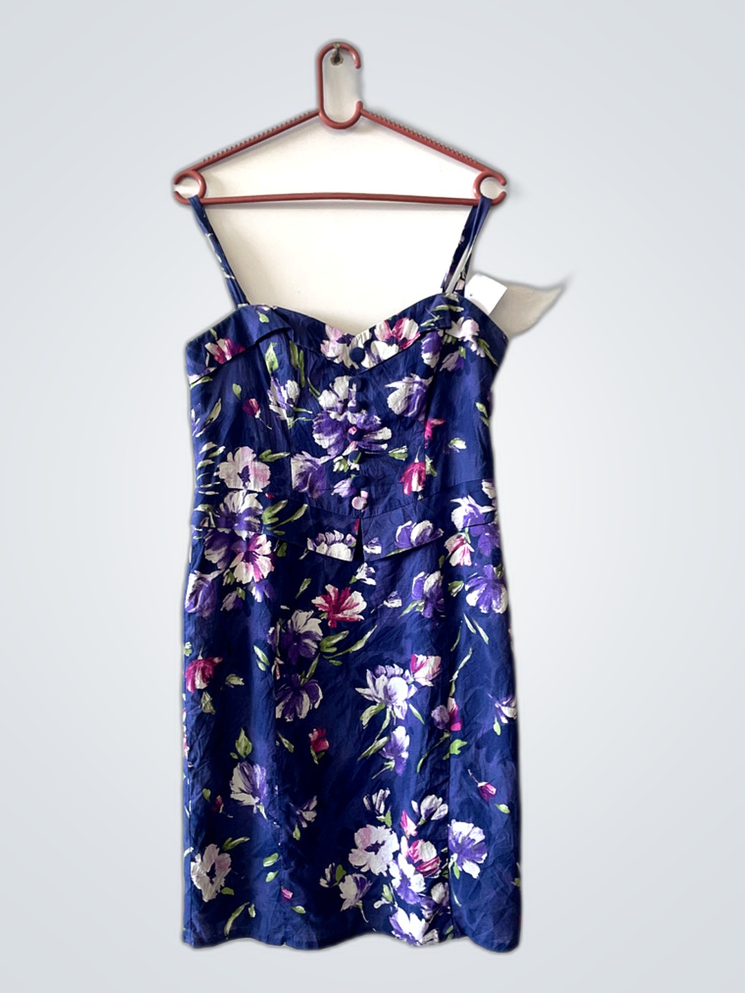 Blaues Blumen Kleid