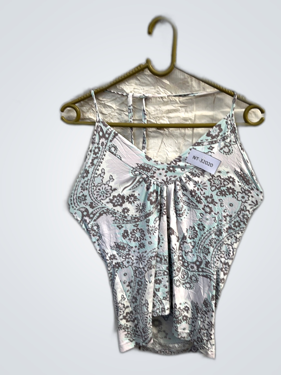 Canottiera a motivi floreali