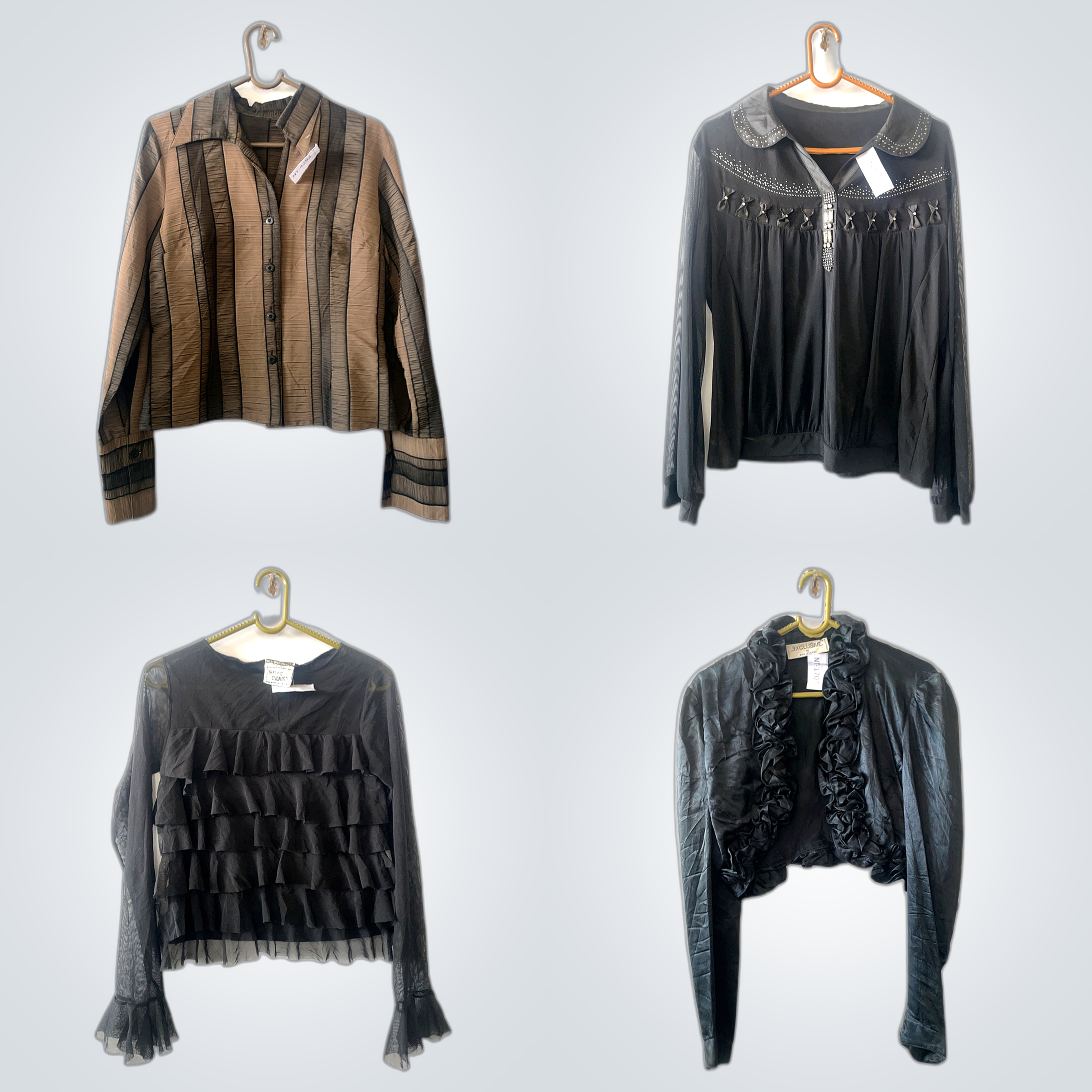 Ruffle & Printed Top Bundle: Kula, Eric Andres, Cr..