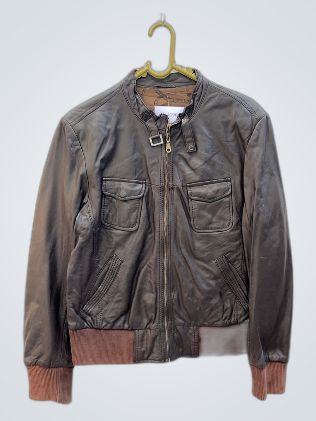 Leather Bomber Jacket