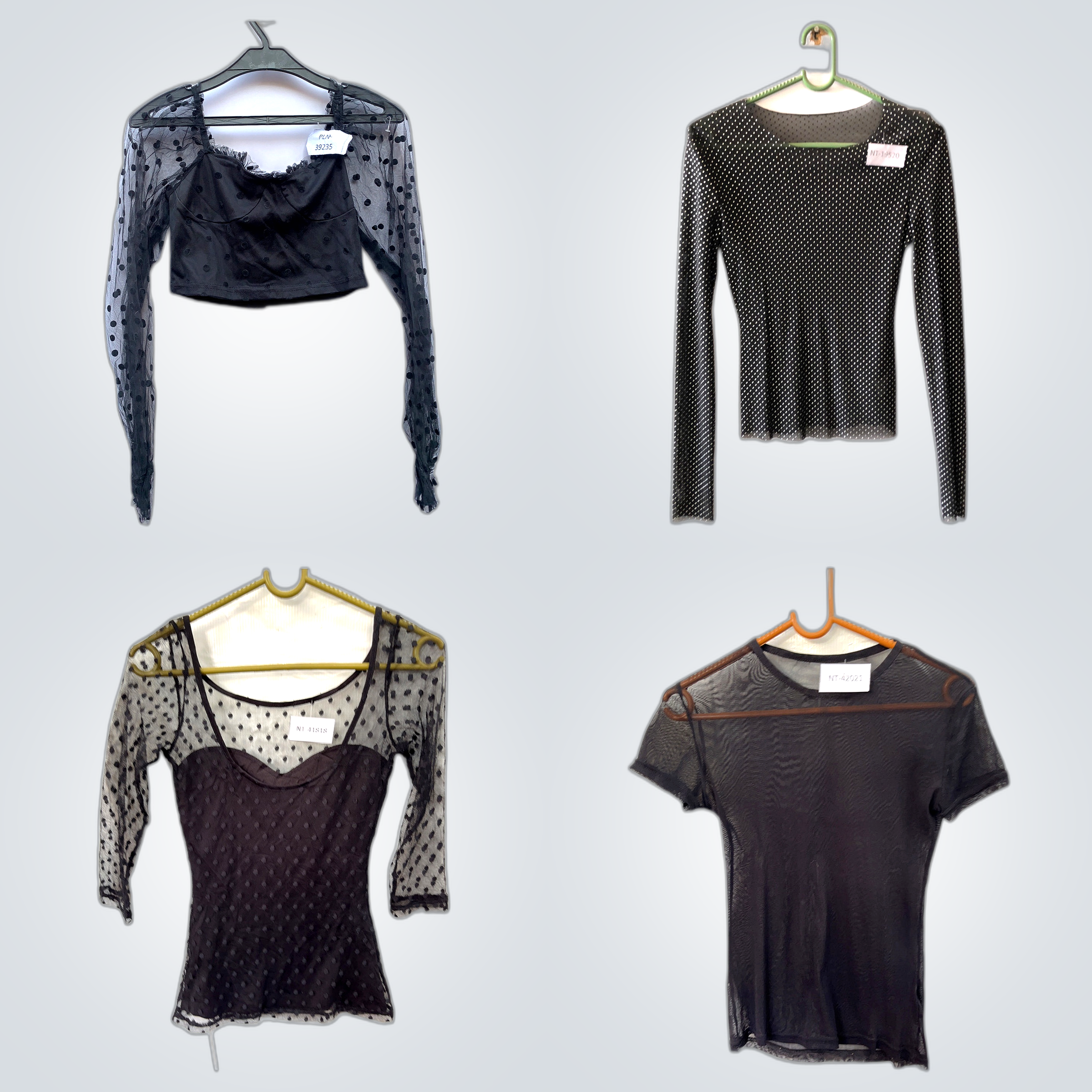 Y2K Fashion Mesh Tops