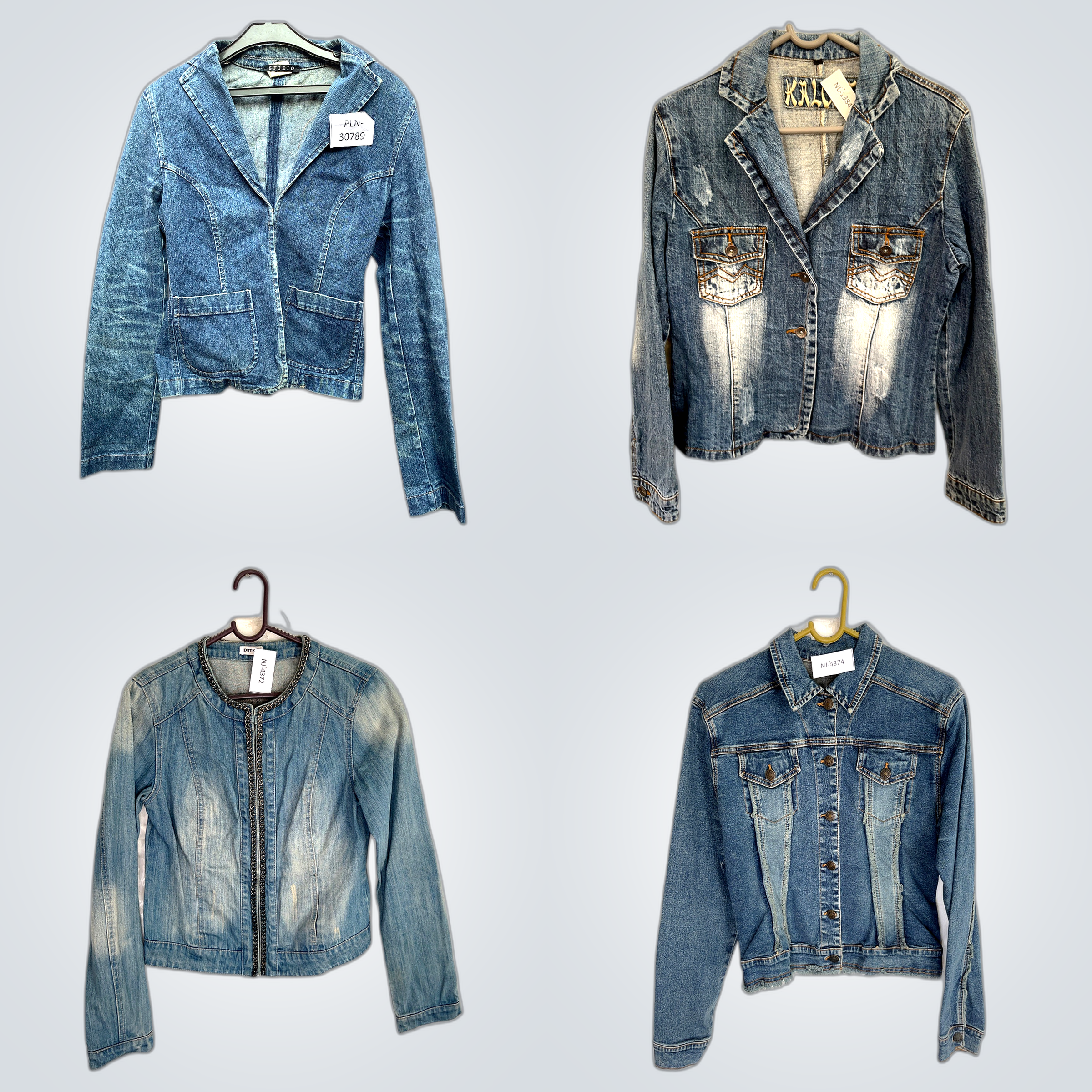 Vintage Style Denim Jackets Bundles (FV-014)