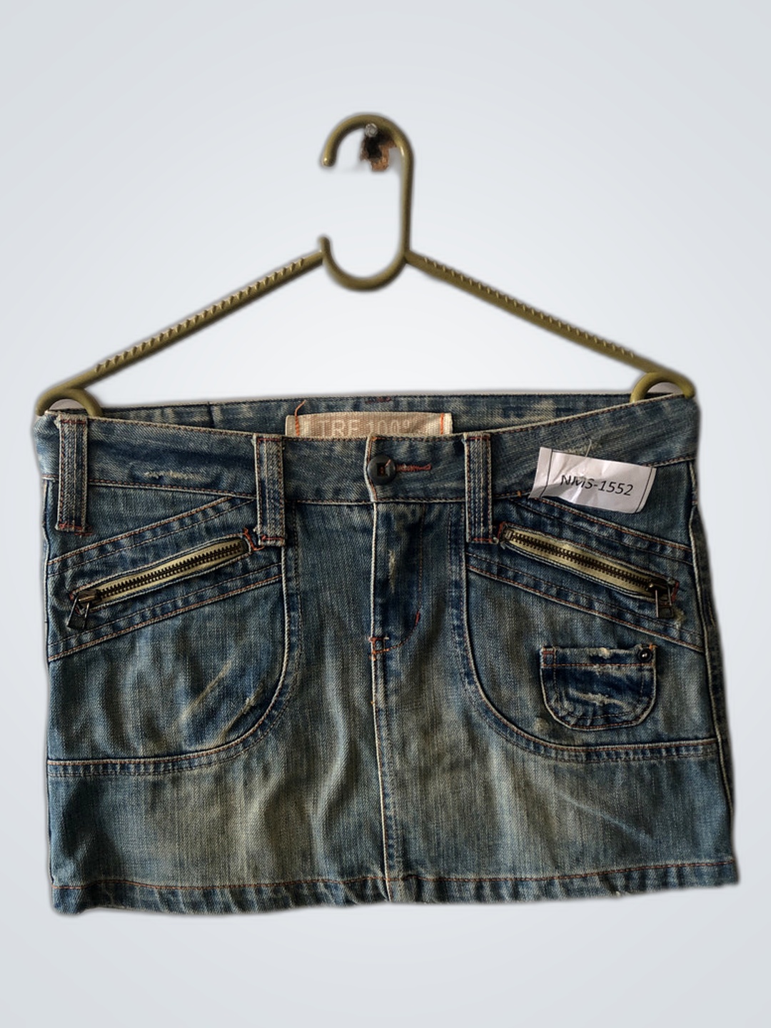 Zara TRF Falda Mini de Mezclilla