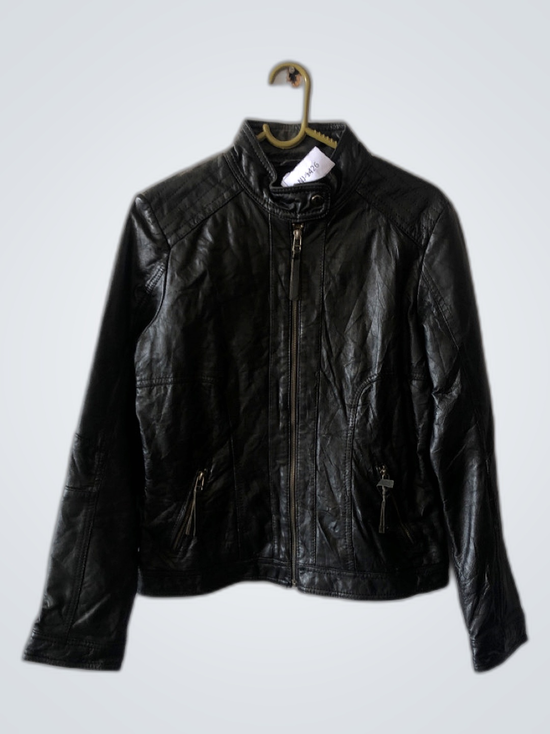 In Extenso Black Leather Jacket