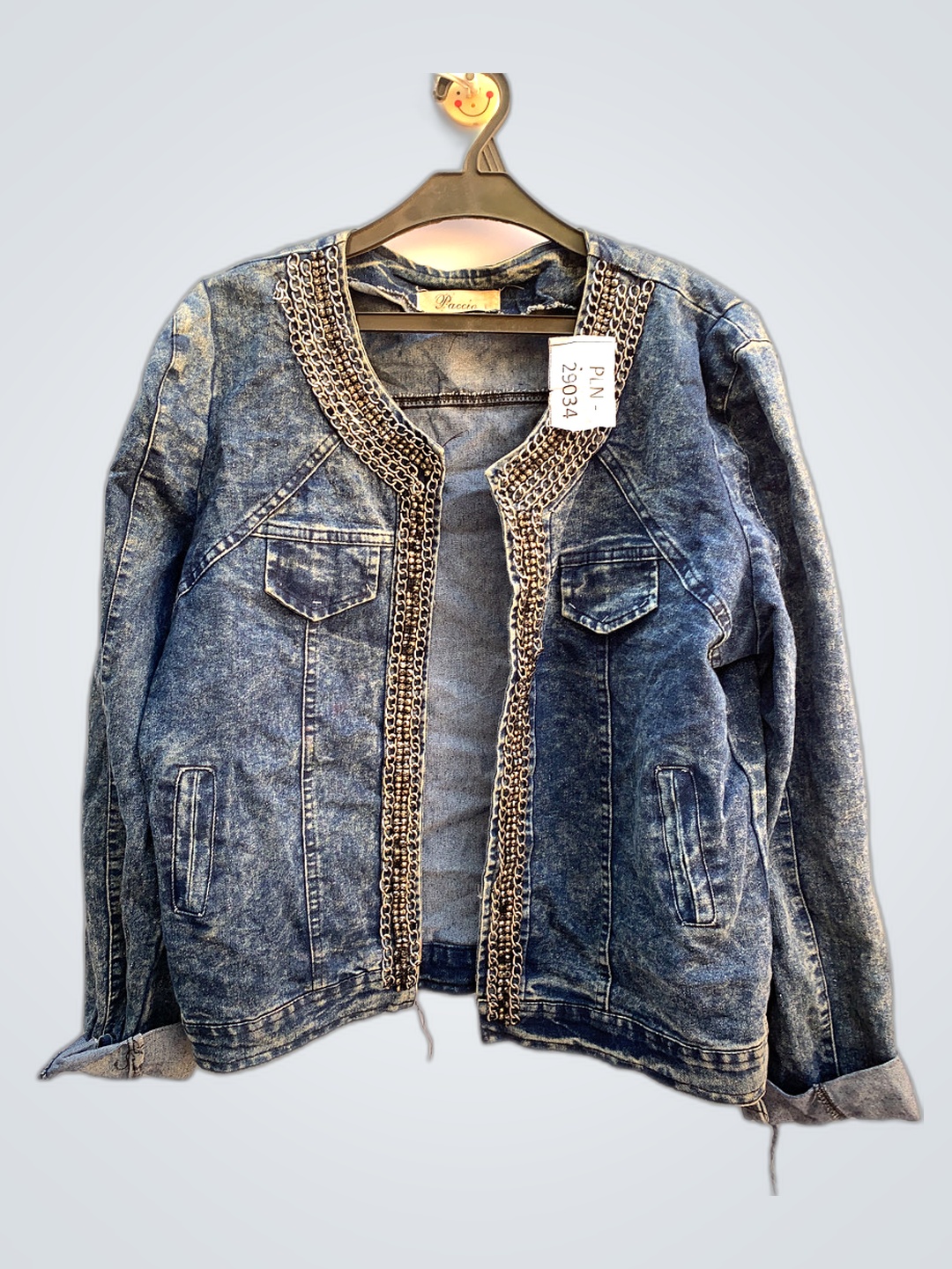 パッキア エンベリッシュド デニムジャケット