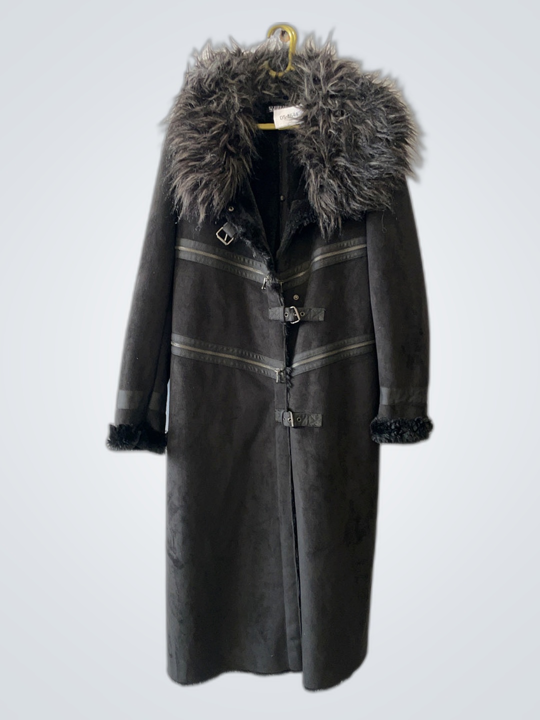 Et Femme Fur Trim Coat