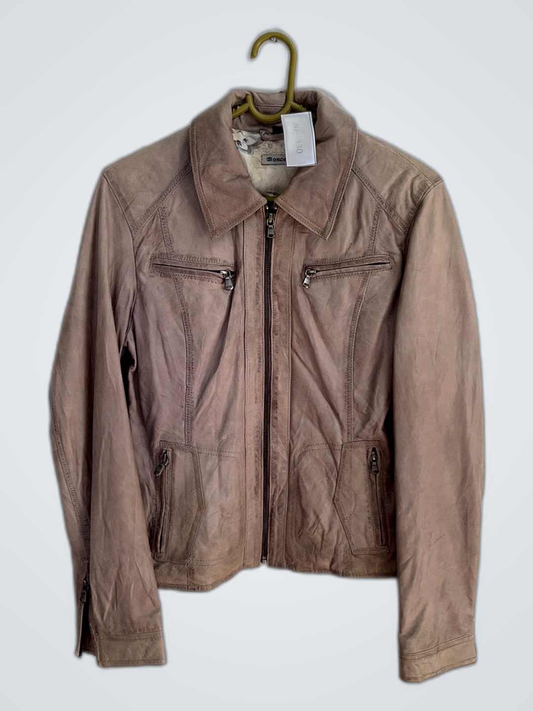 Boncetti Tan Leather Jacket