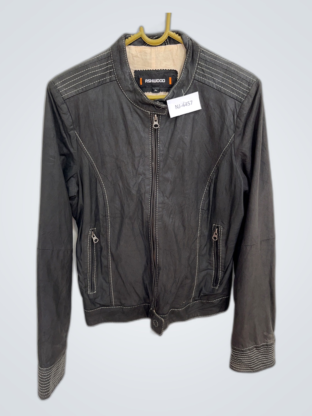 Ashwood Gray Leather Jacket