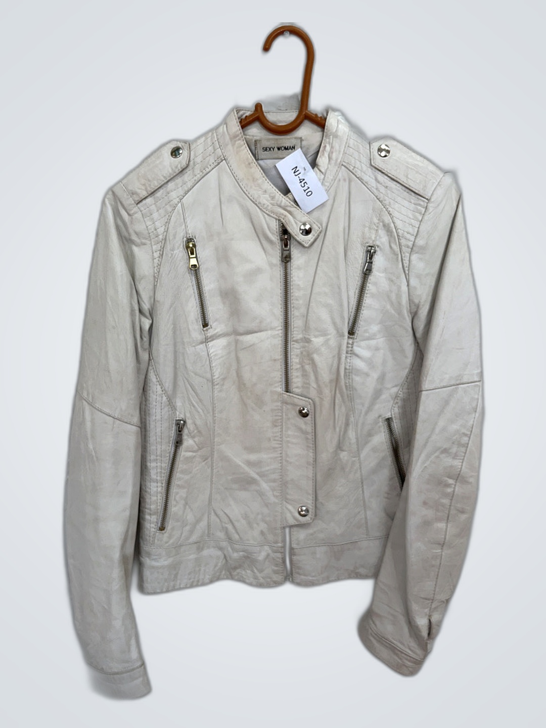 Sexy Woman Leather Jacket