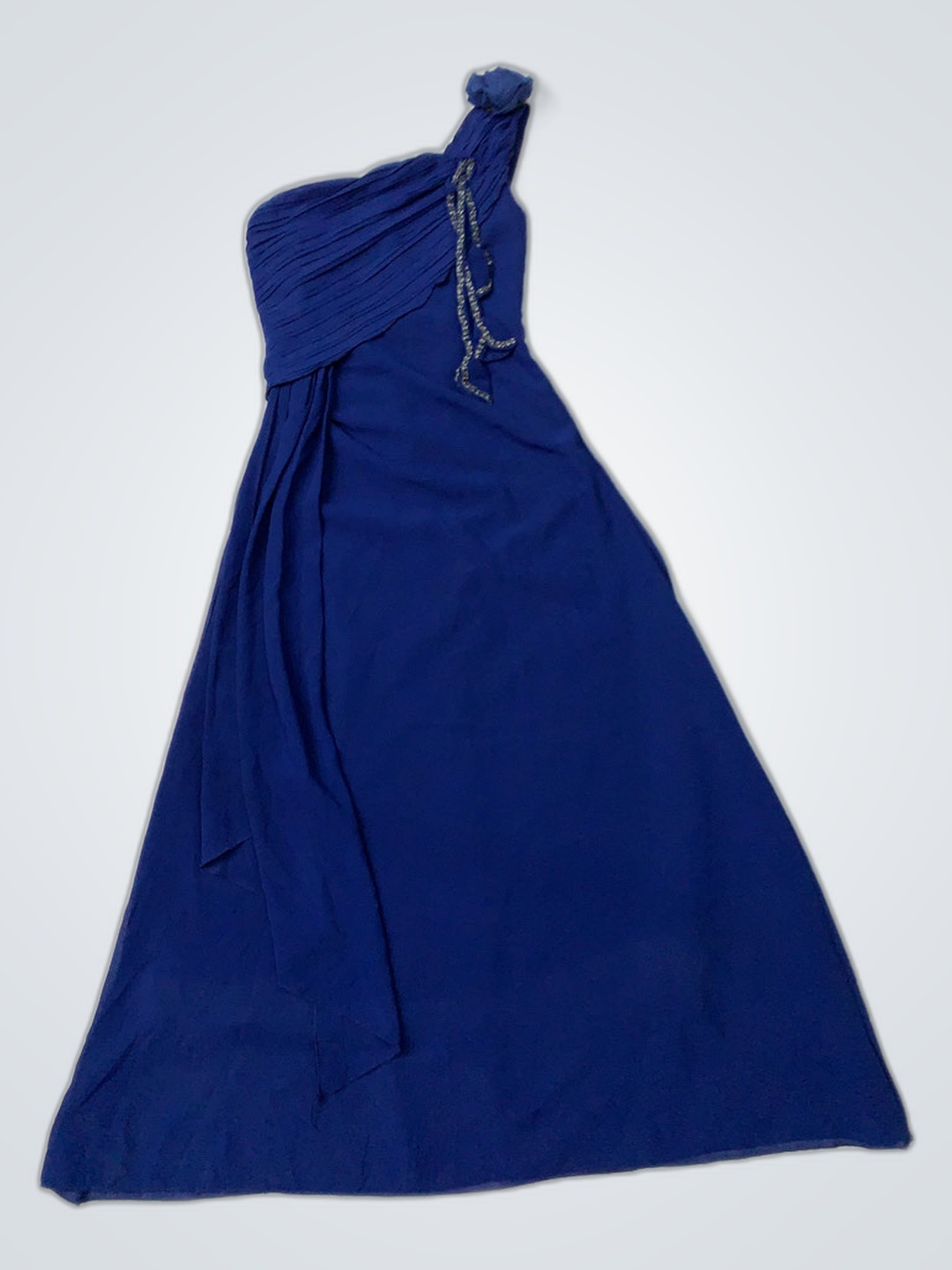 Blue One-Shoulder Dress