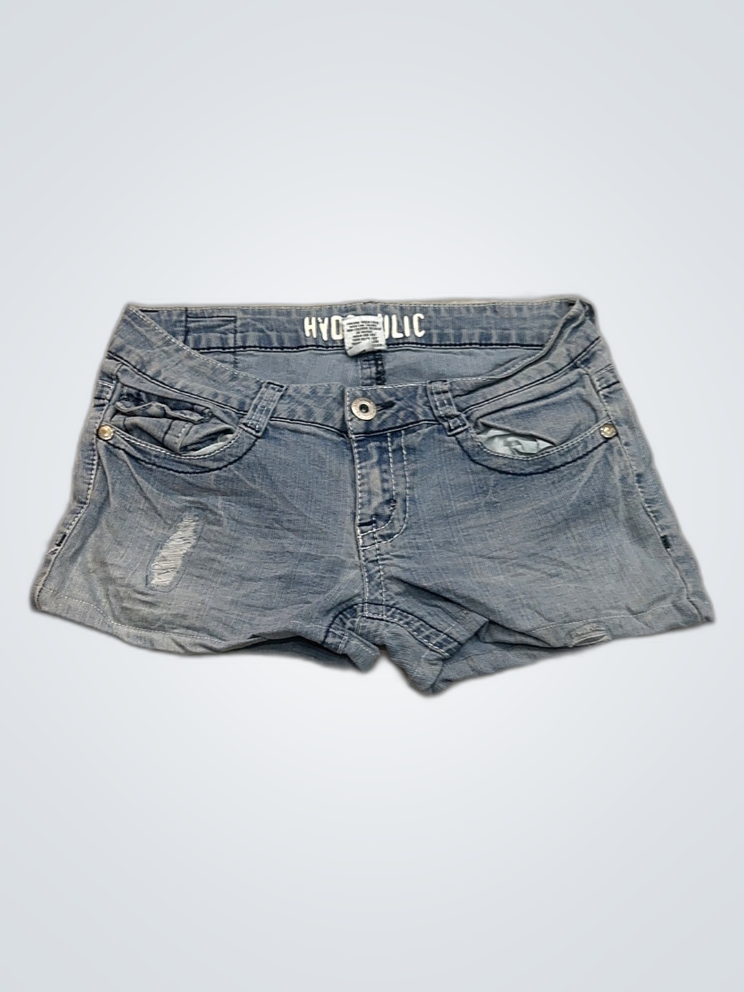 Shorts en denim hydraulique