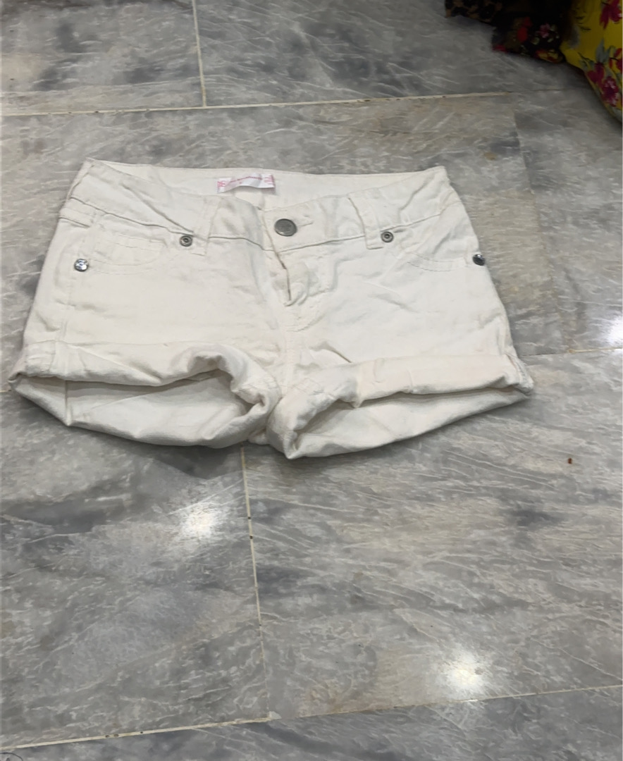 Shorts en denim blancs