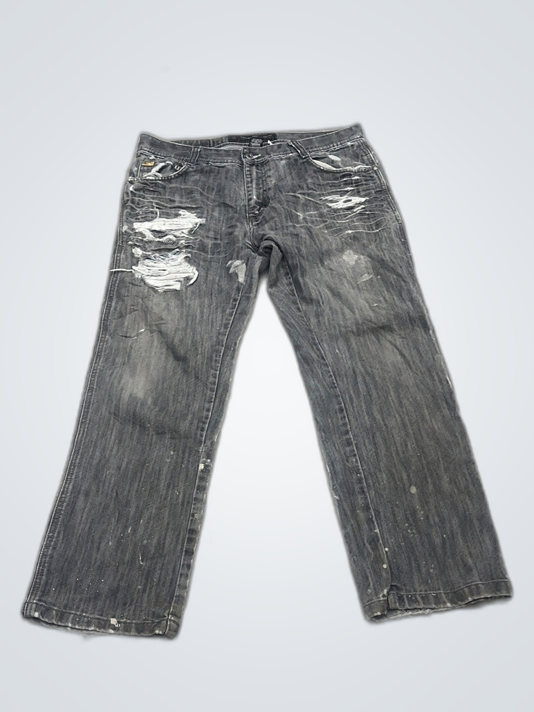 Jean déchiré gris