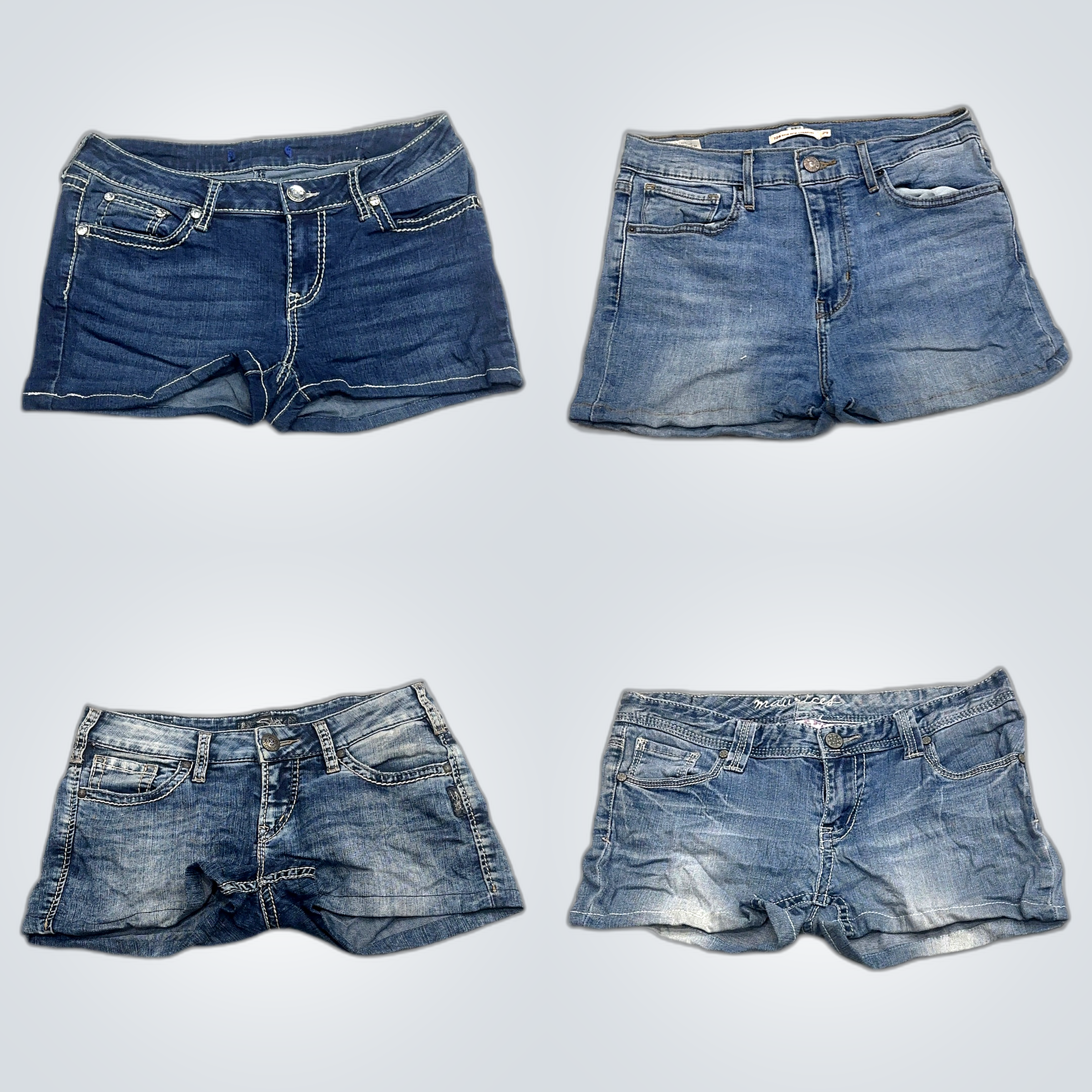 Lot de shorts en denim vintage
