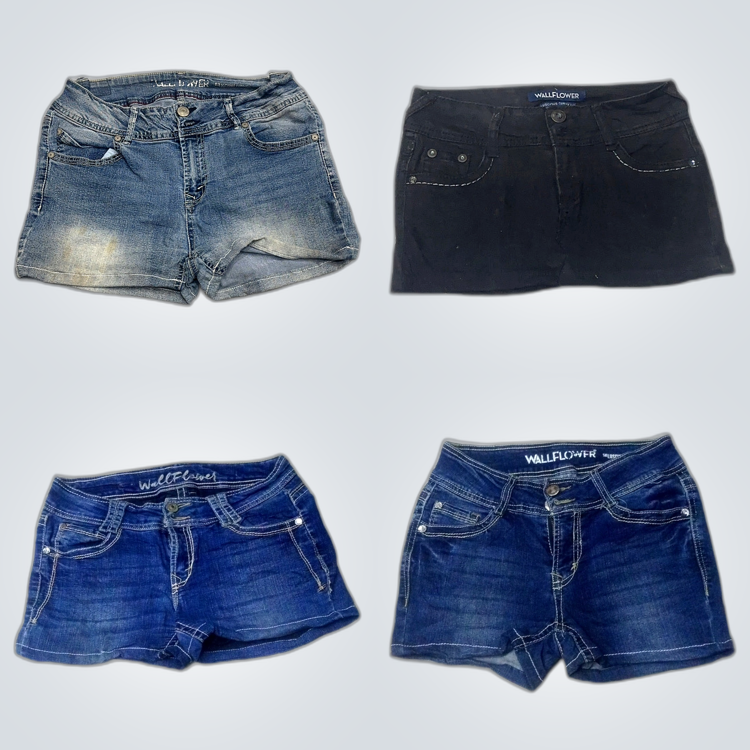 Shorts en denim vintage Wallflower