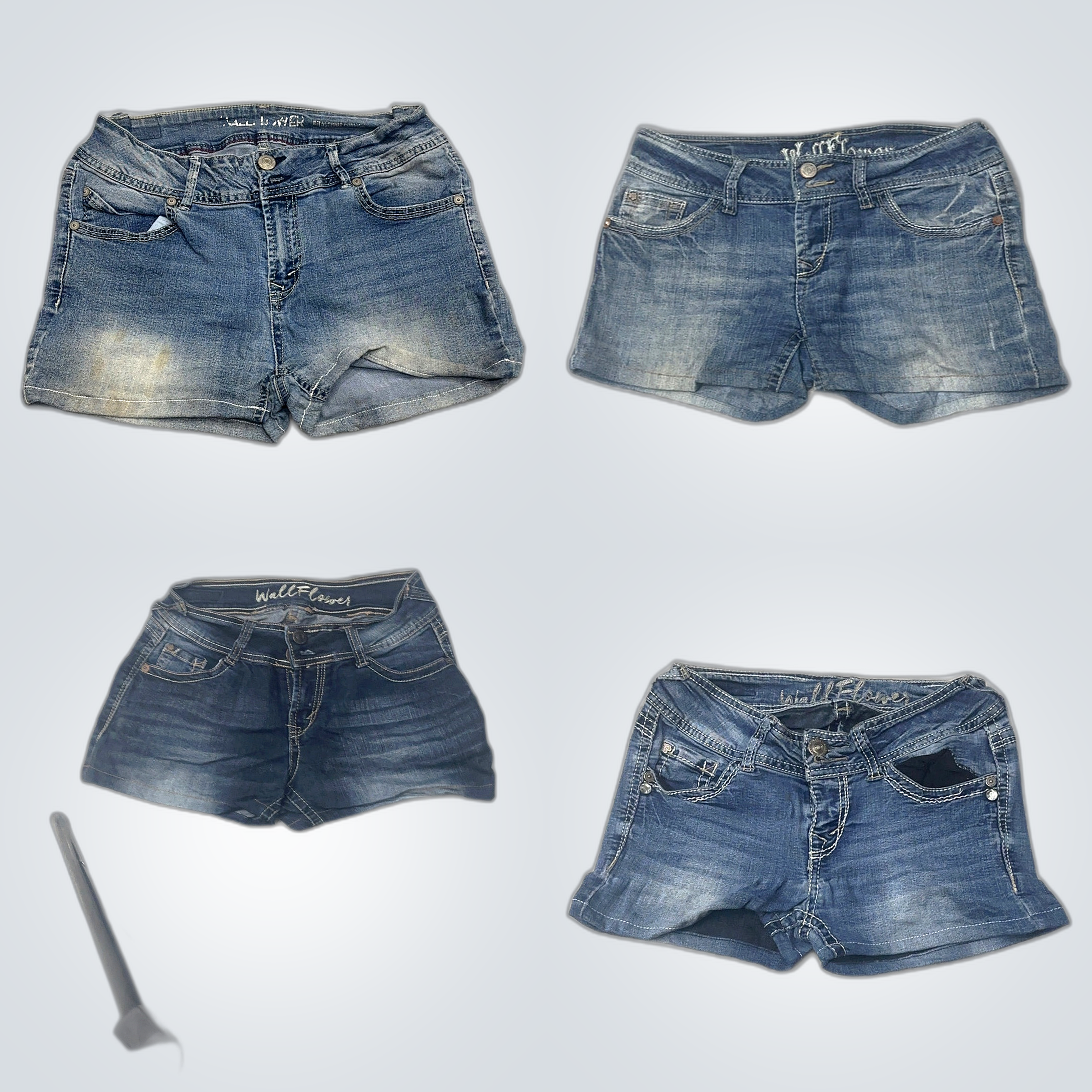 Wallflower Y2K Denim Shorts