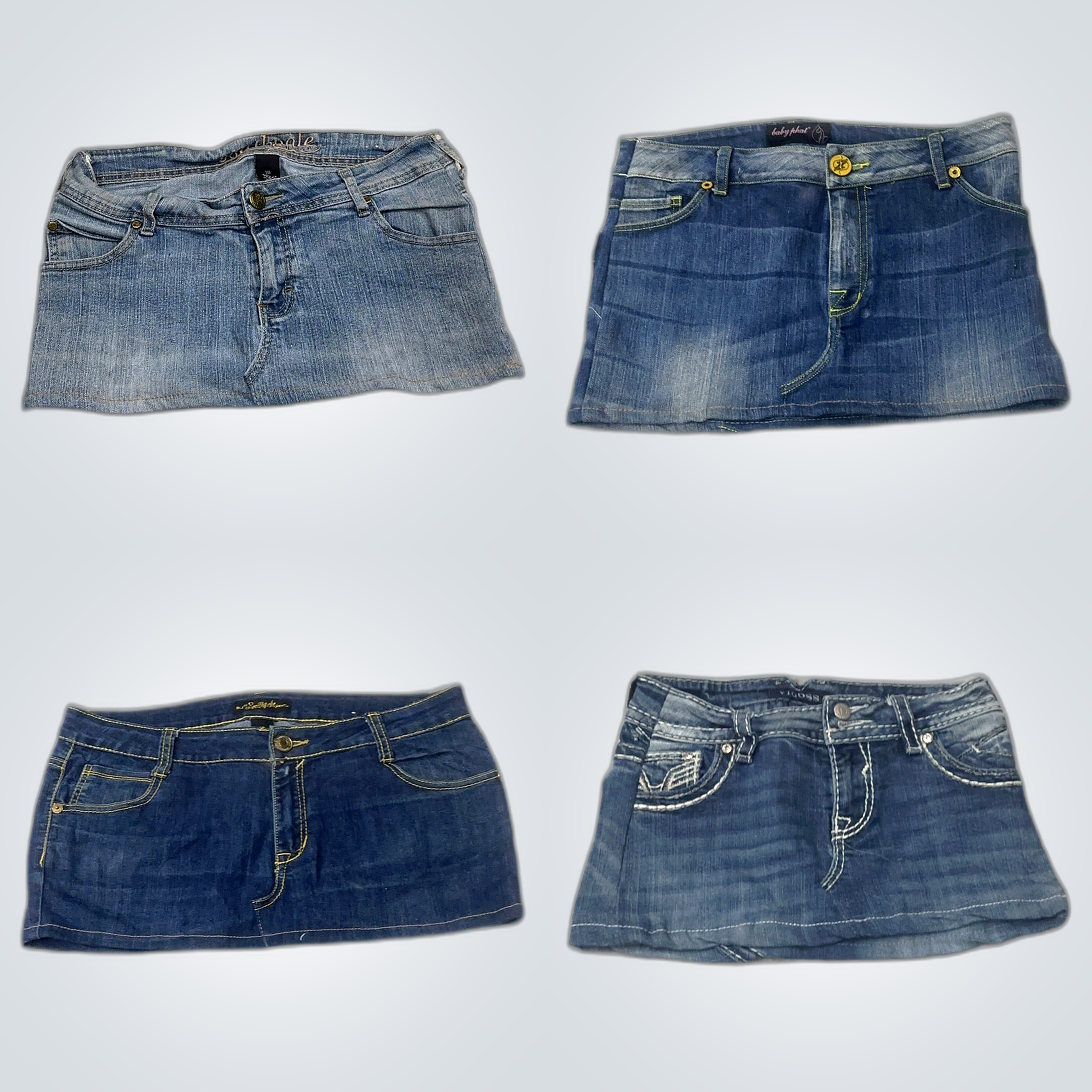 Y2K Denim Mini Skirts