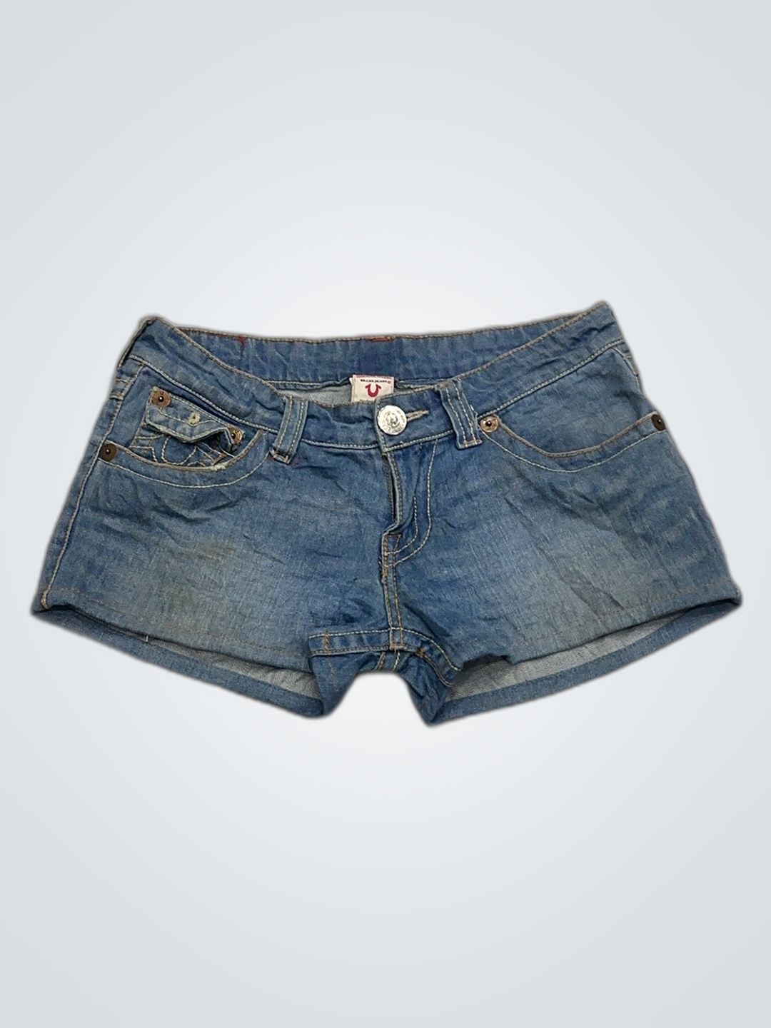 Shorts de Denim Azul True Religion