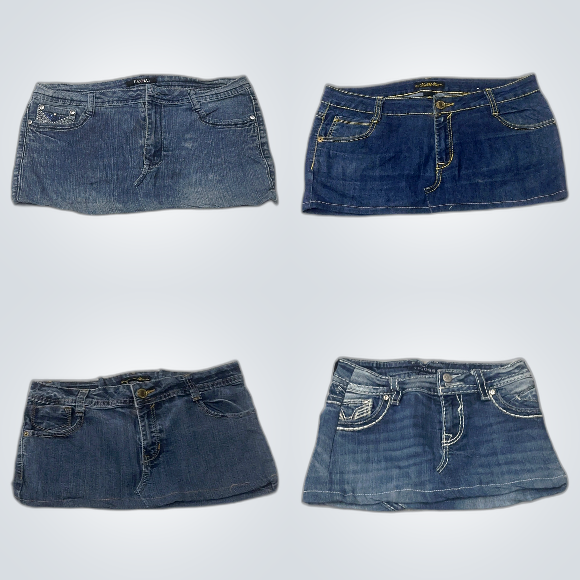 Y2K Denim Mini Skirts