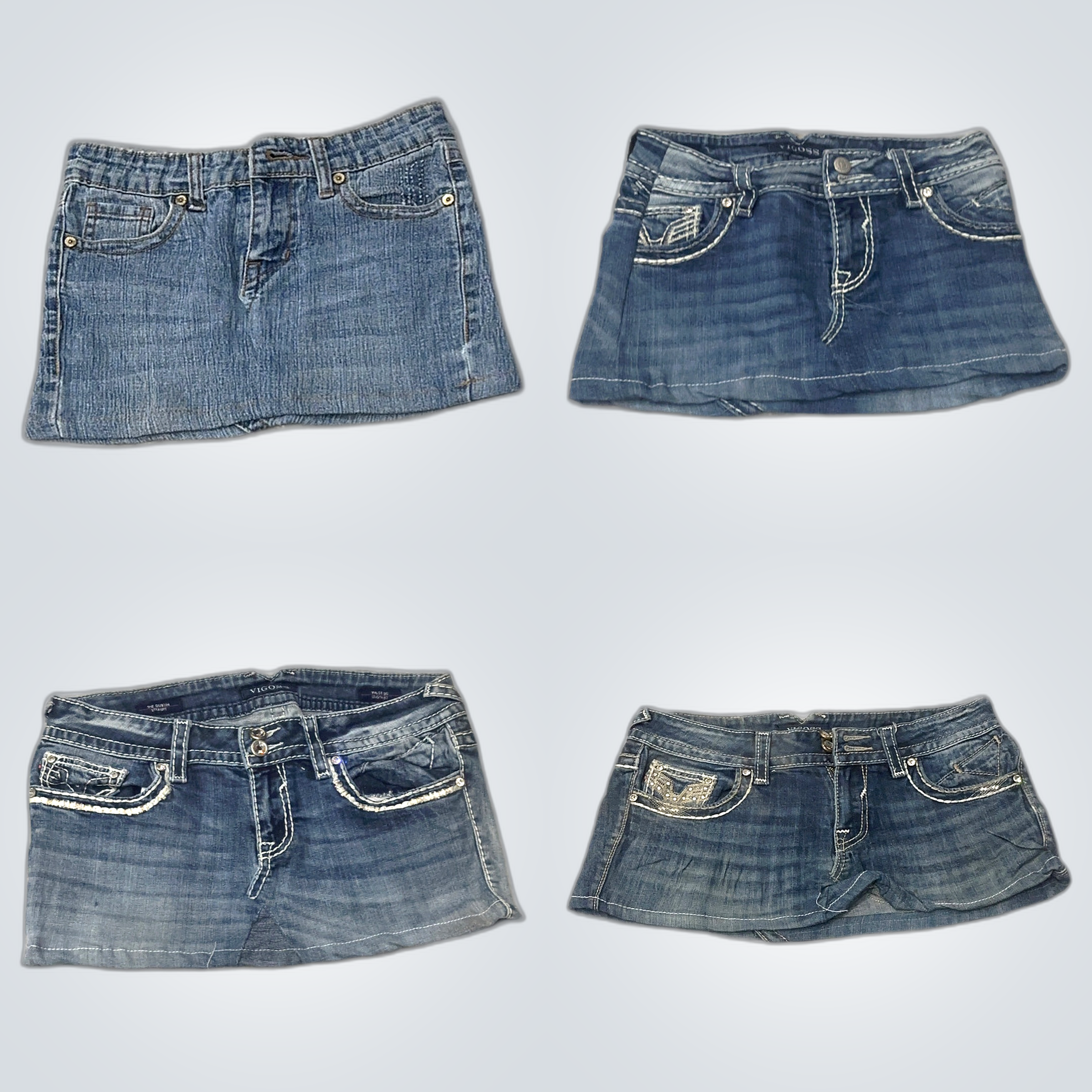 Vigoss Denim Mini Skirts