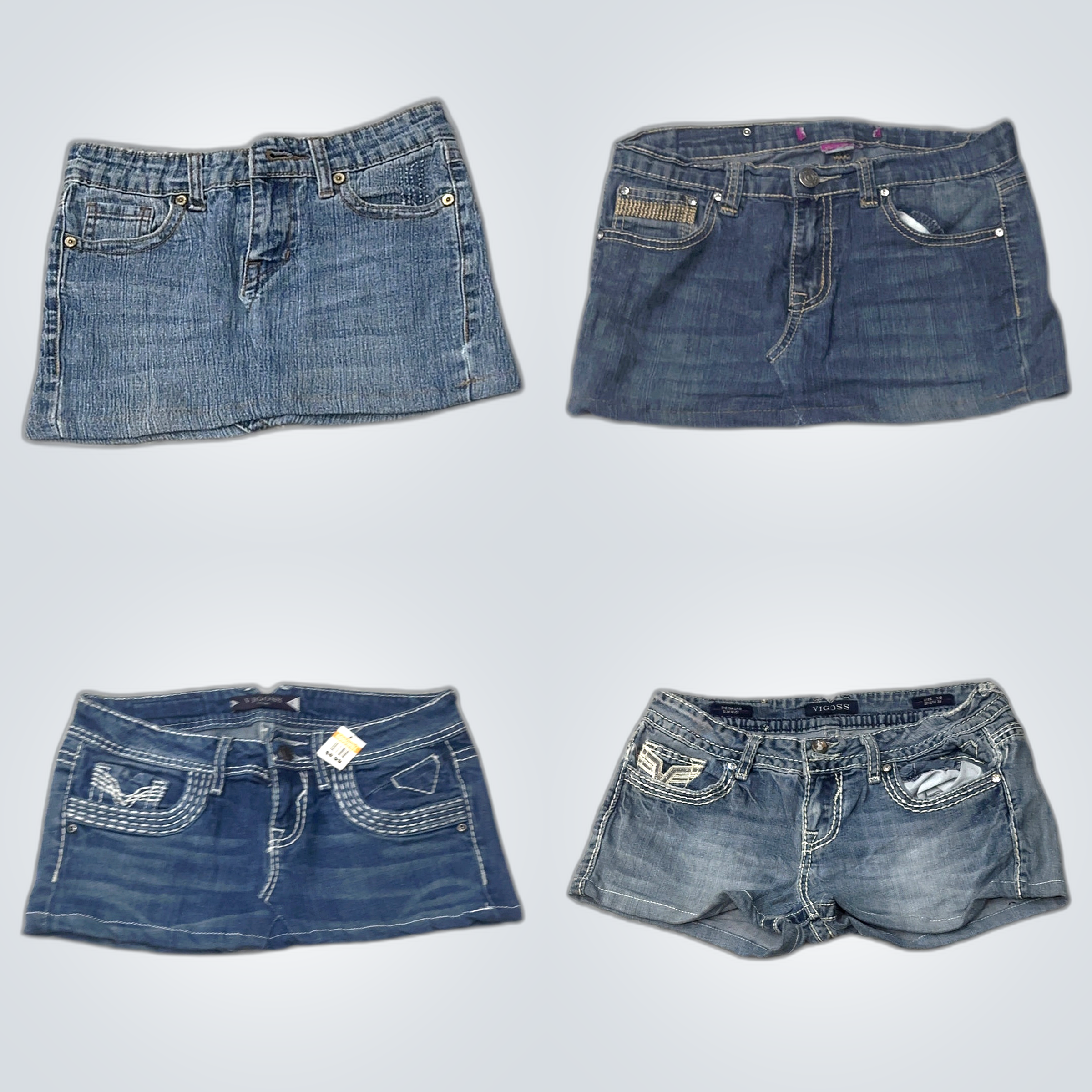 Vigoss Denim Mini Skirts