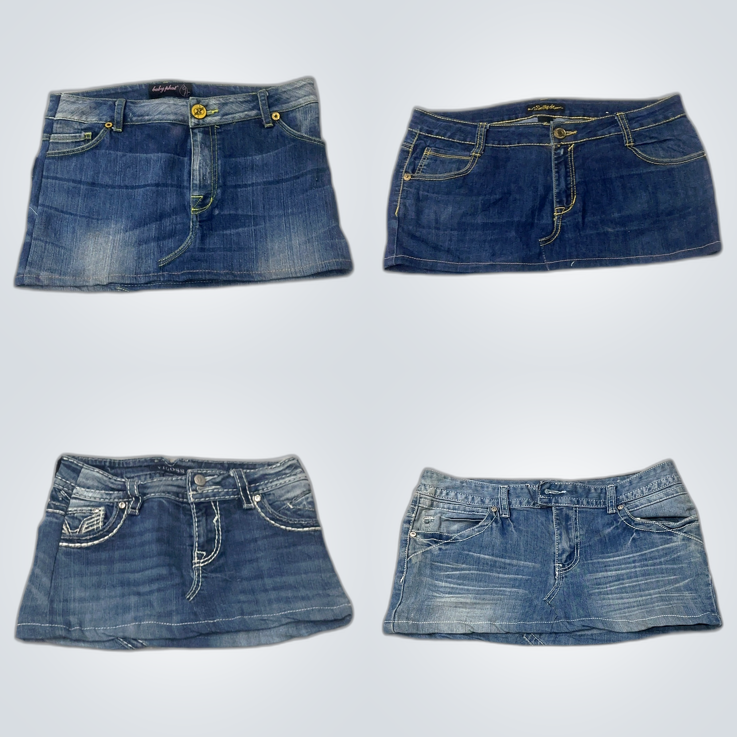 Y2K Denim Mini Skirts