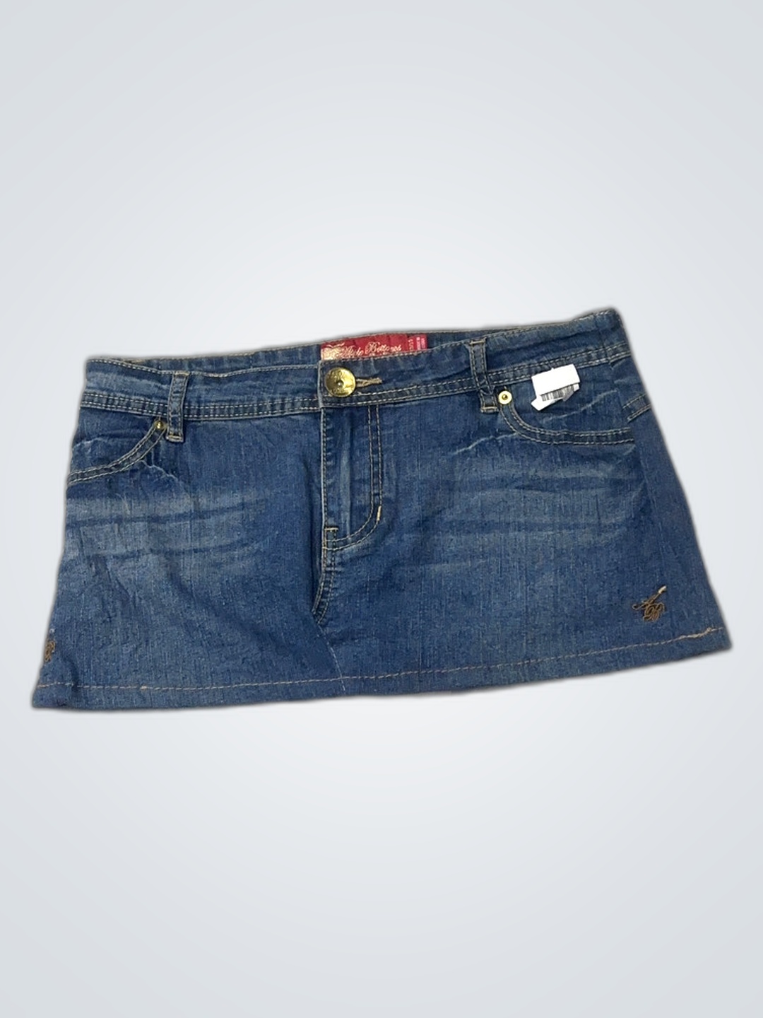 Triple Bottoms Denim Skirt