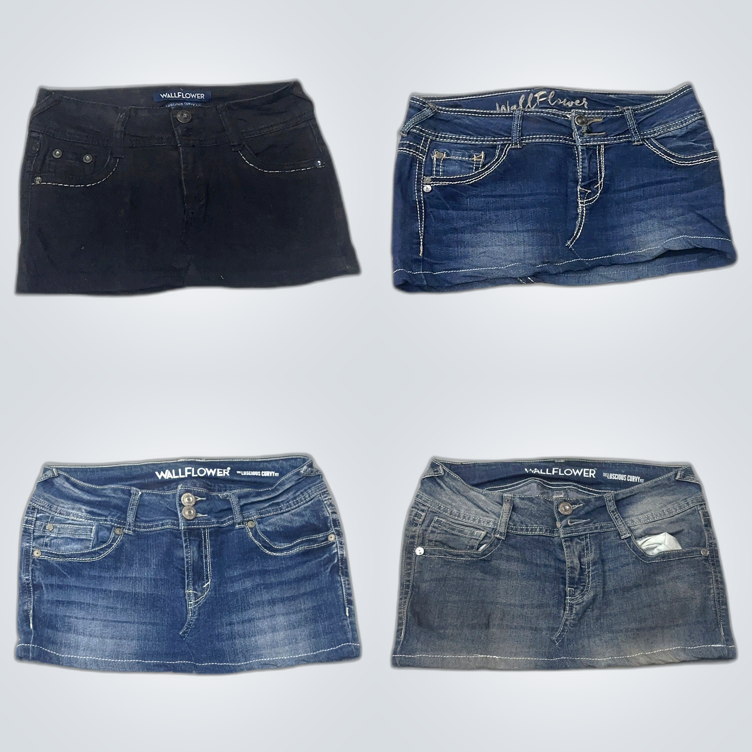 Wallflower Y2K Denim Shorts