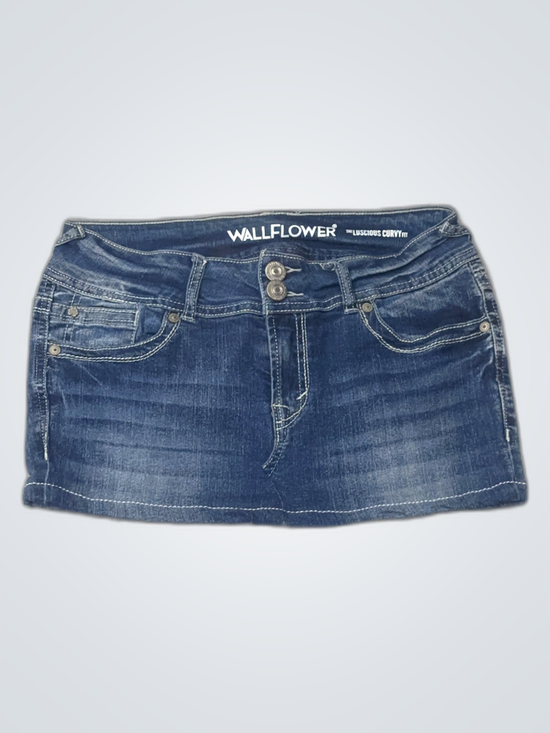 Wallflower Denim Mini Skirt