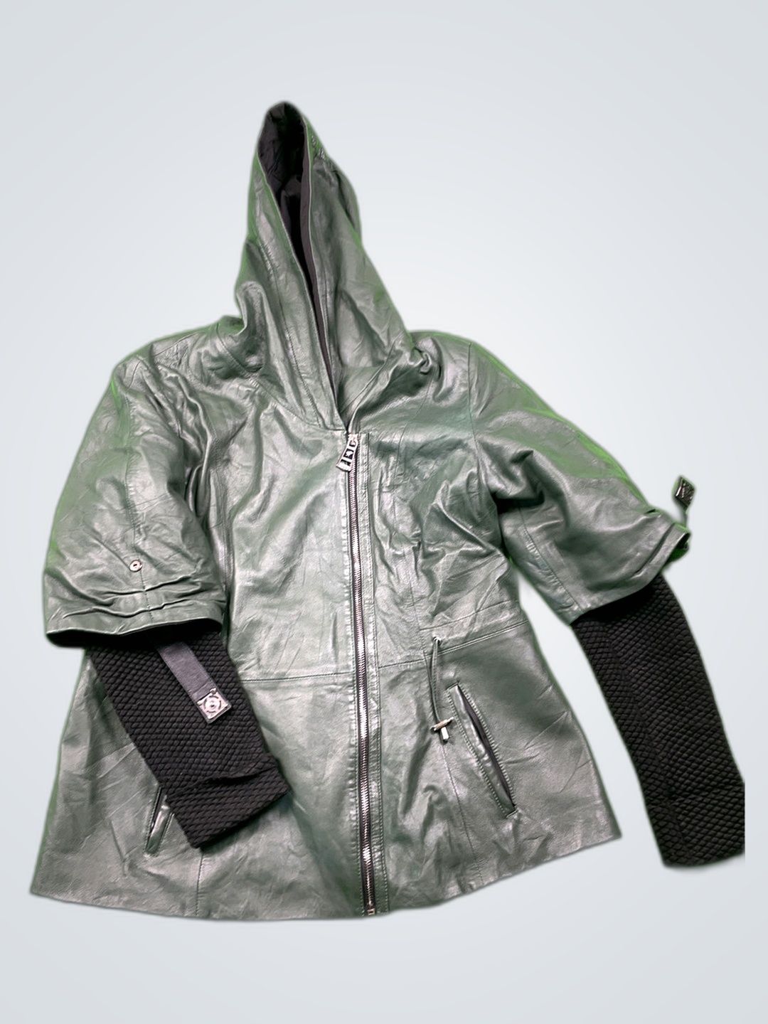 Davudo Pello Exclusive Leather Hooded Jacket