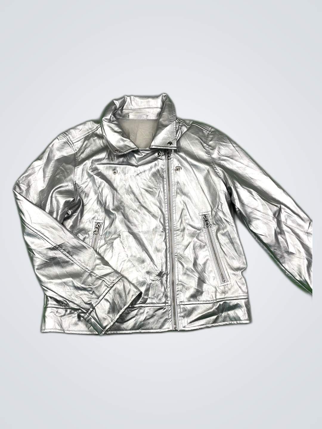 Epic Threads Silver Leather Jacket