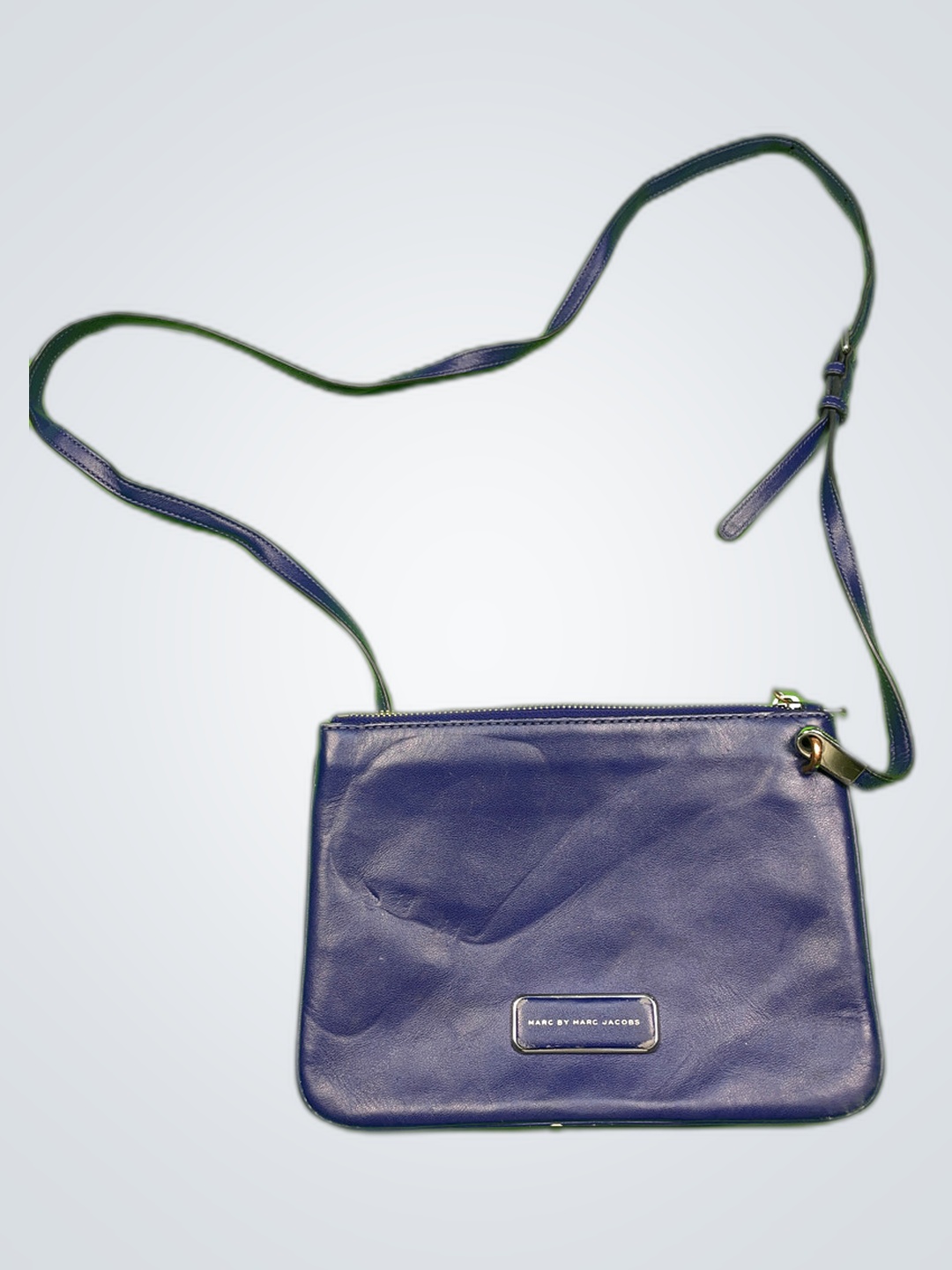 Marc by Marc Jacobs Blue Leather Crossbody Bag