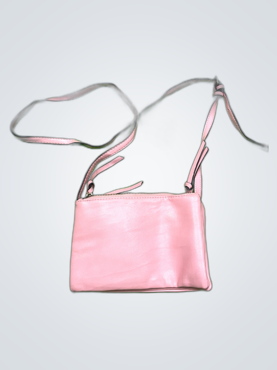 Borsa a tracolla in pelle rosa