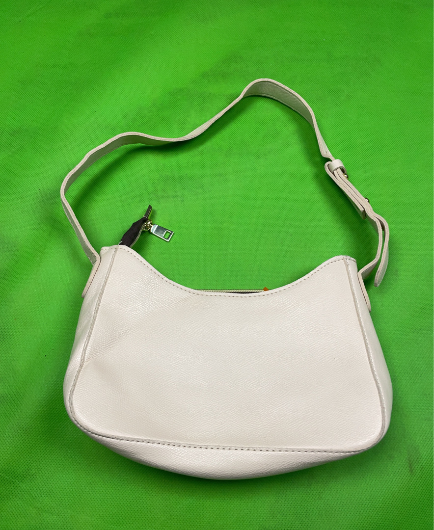 White Leather Shoulder Bag