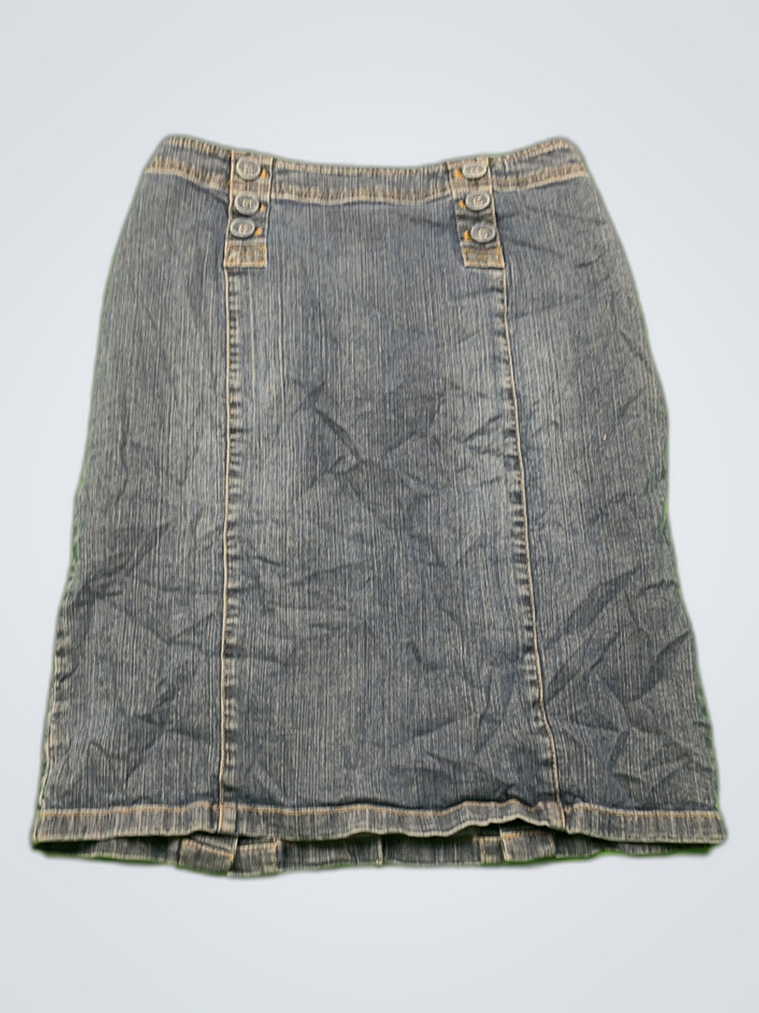 Falda corta de mezclilla