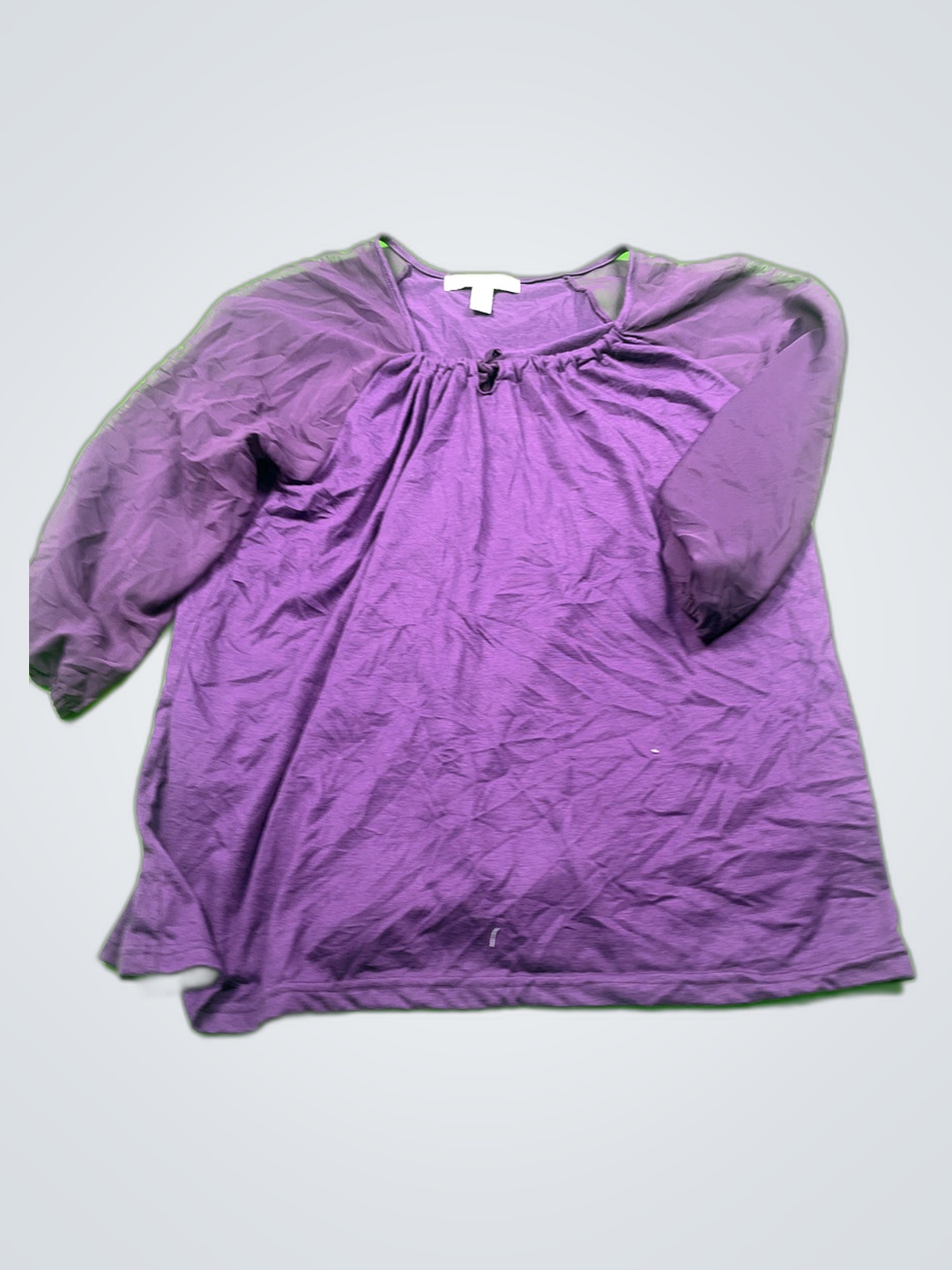 French Connection Purple Peasant Blouse