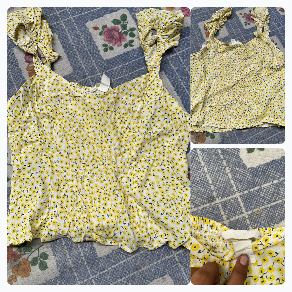 H&M Top de tirantes con estampado floral