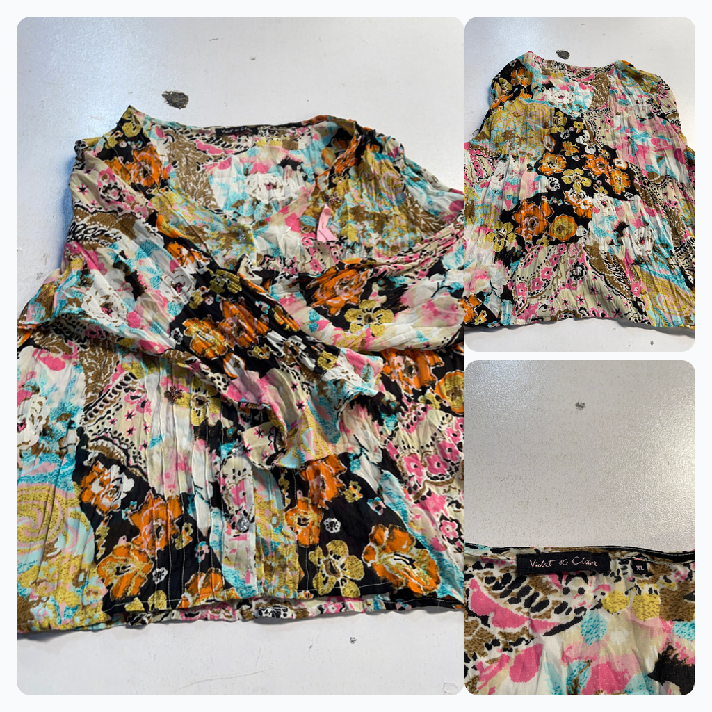 Violet & Claire Floral Print Blouse