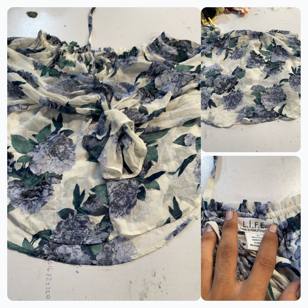 Floral Print Off-Shoulder Top