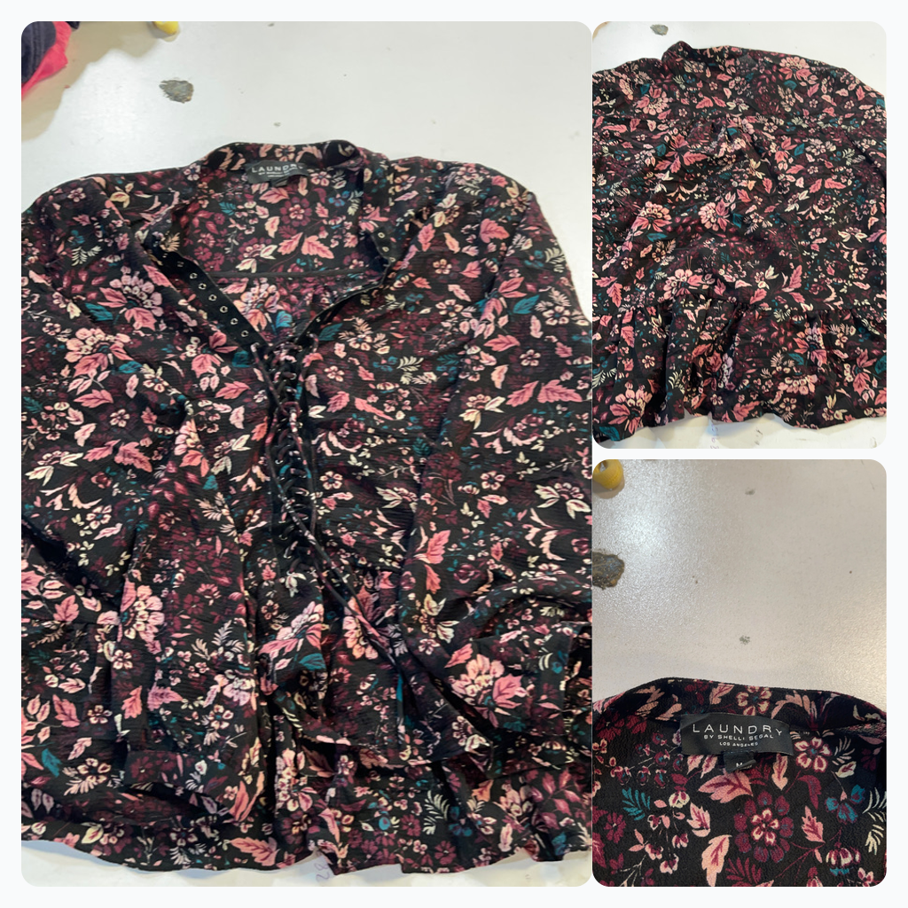 Laundry by Shelli Segal Floral Print Blouse