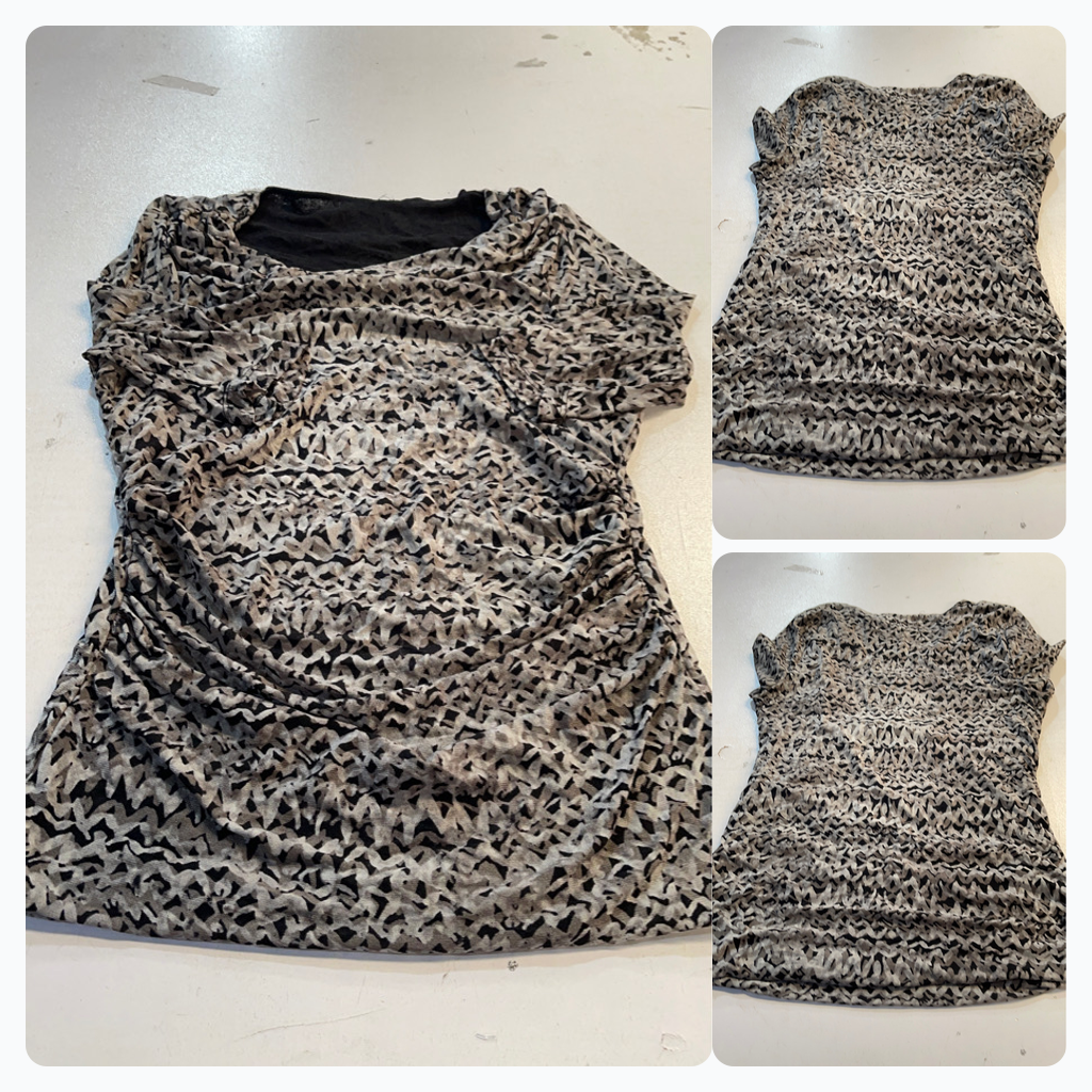 Printed Ruched T-shirt