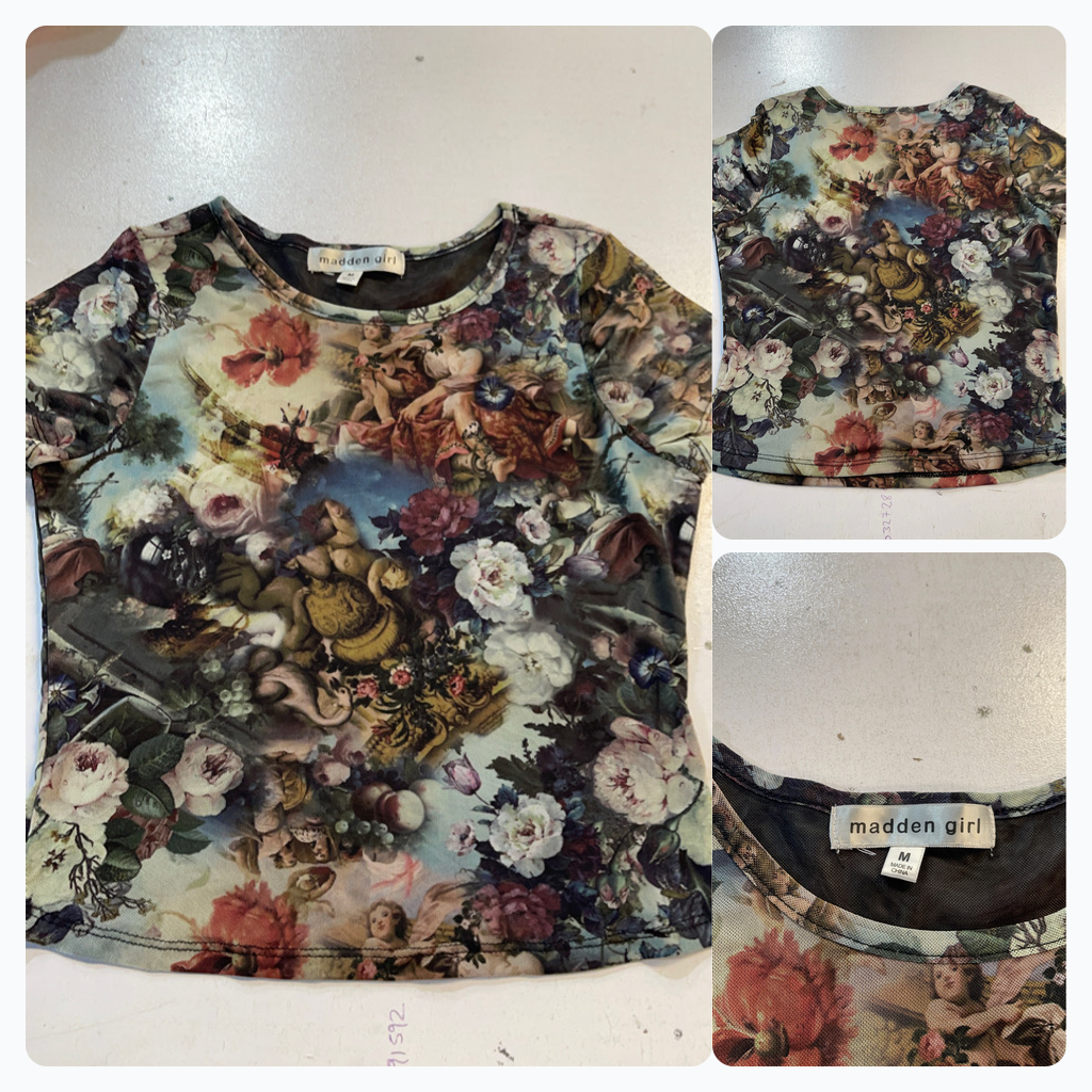 Madden Girl Floral Print T-shirt