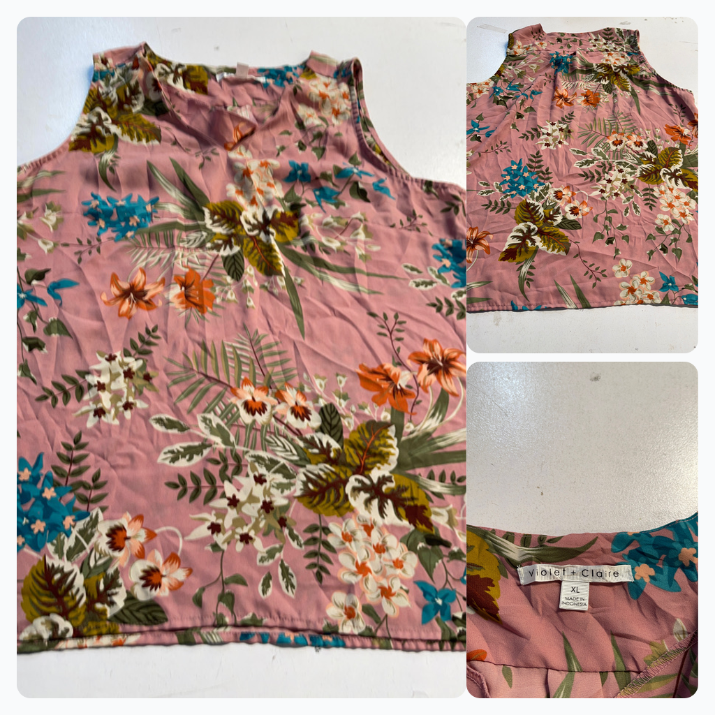 Violet + Claire Camiseta sin mangas floral