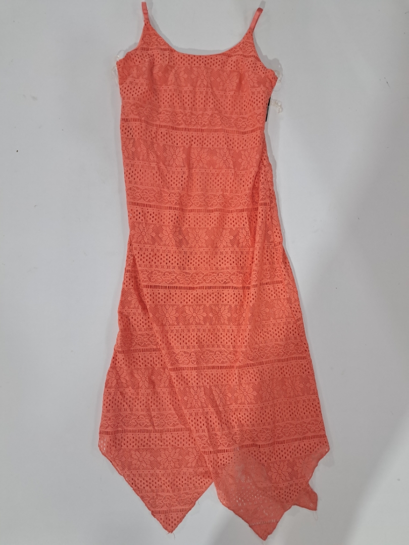 No Boundaries Coral Lace Cover-Up Dress