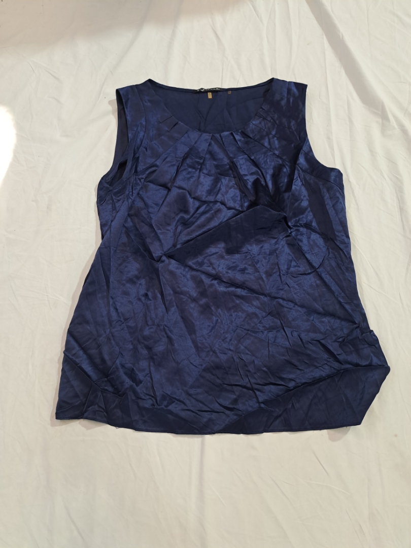 Elie Tahari Sleeveless Satin Blouse
